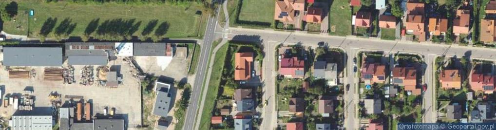 Zdjęcie satelitarne 1.Niepubliczny Specjalistyczny Zakład Opieki Zdrowotnej Lung Krzysztof Garbino 2.Drukarnia Garbino