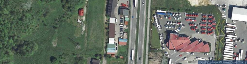 Zdjęcie satelitarne 1/PPHU Plastex Waldemar Bania 2/Ośrodek Usług Hotelarskich Kinga