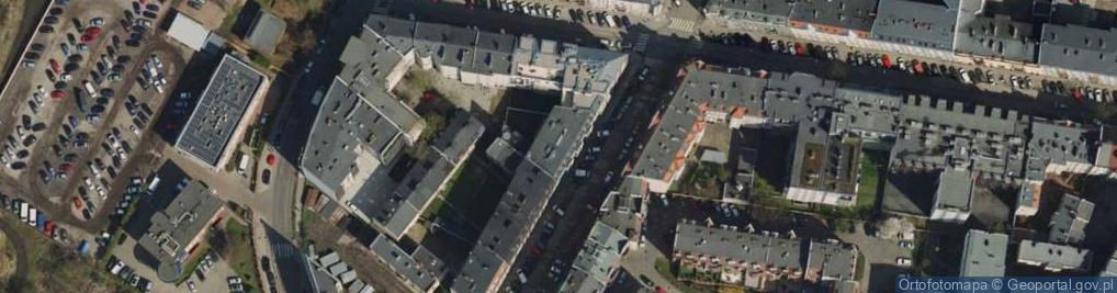 Zdjęcie satelitarne 1)Przedsiębiorstwo Handlowo-Inżynierskie Mariusz Hirsz , 2)WMZ Development M.Hirsz