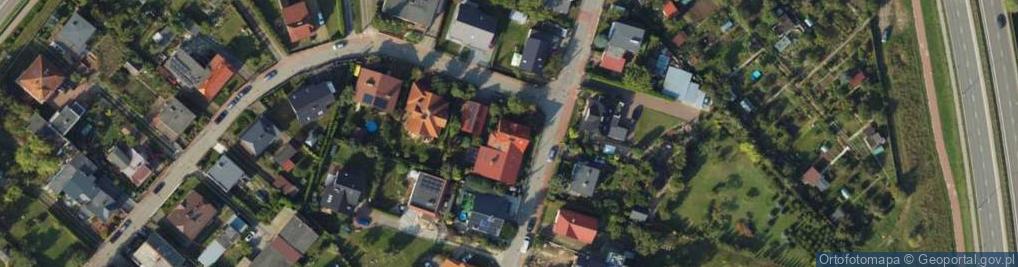 Zdjęcie satelitarne 1.Przedsiębiorstwo Handlowo-Usługowe Anku Anna Kusa 2.Verona-Prestige