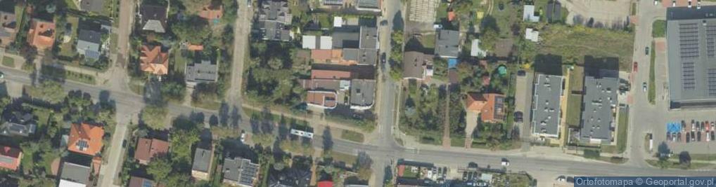 Zdjęcie satelitarne 1.Przedsiębiorstwo Usługowo Produkcyjne Mod-Em Waleria Andersohn 2.Awal Waleria Andersohn