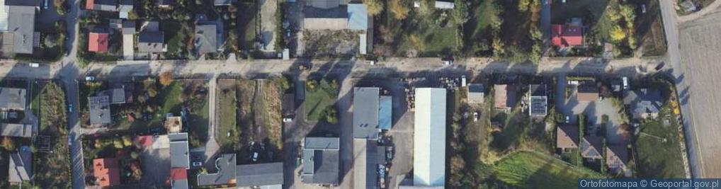 Zdjęcie satelitarne 1.Przetwórstwo Tworzyw Sztucznych Palbut 2.Opal Przetwórstwo Tworzyw Sztucznych