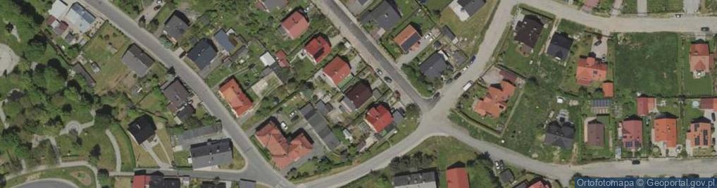 Zdjęcie satelitarne 1/ Sklep Spożywczo-Warzywniczy Jaracz Paweł 2/ Fhu Maxi-Deco