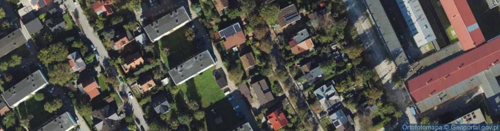 Zdjęcie satelitarne 1.Stach Elektronika Profesjonalna Stanisław Chamski, 2.Krzem Stanisław Chamski