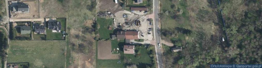 Zdjęcie satelitarne Agata Kostrz Skład Materiałów Budowlanych Pabian, Stacja Demontażu Pojazdów Mechanicznych - Skup Złomu