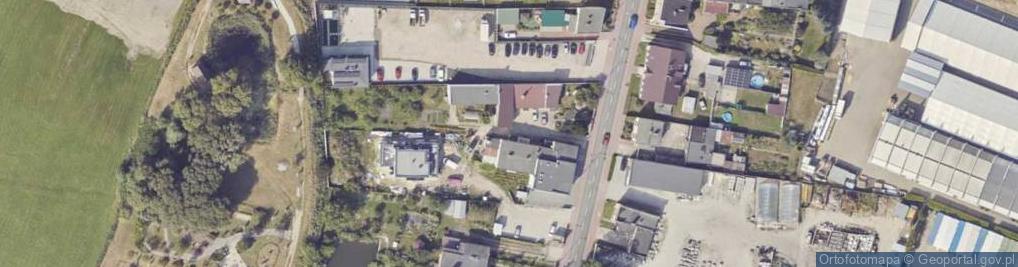 Zdjęcie satelitarne Andrzej Baumann Wytwórnia Cukierków Ada