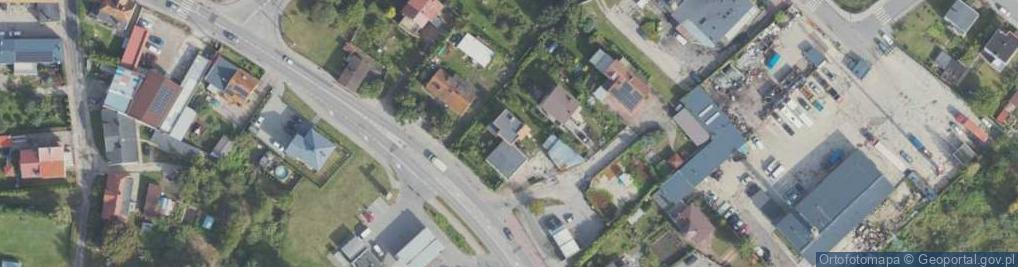 Zdjęcie satelitarne Andrzej Sałek Skup Surowców Wtórnych