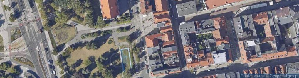 Zdjęcie satelitarne Archiwum Państwowe w Toruniu