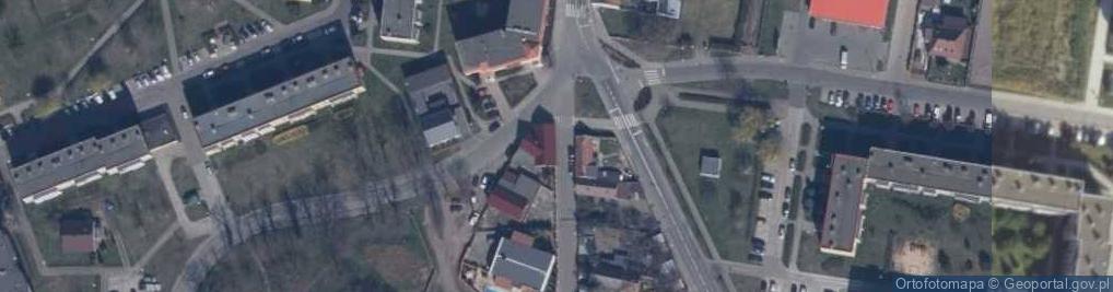 Zdjęcie satelitarne Bar pod Kasztanem Jan Suchcicki Jadwiga Suchcicka Rawicz