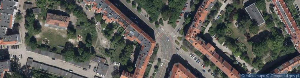 Zdjęcie satelitarne Bar pod Kuflem