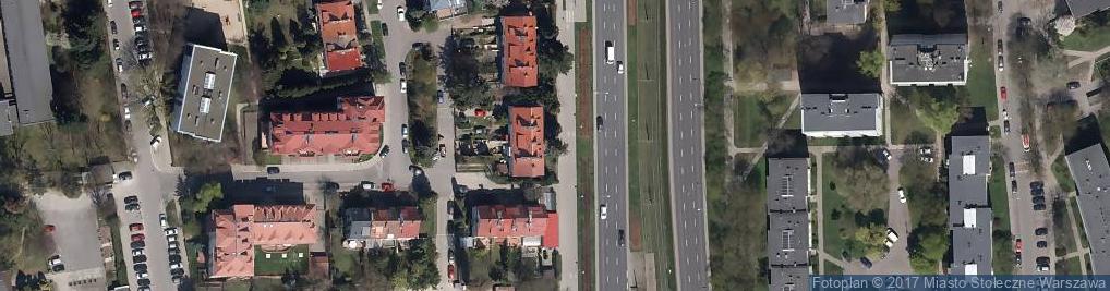 Zdjęcie satelitarne BikePost Warszawska Grupa Kurierska
