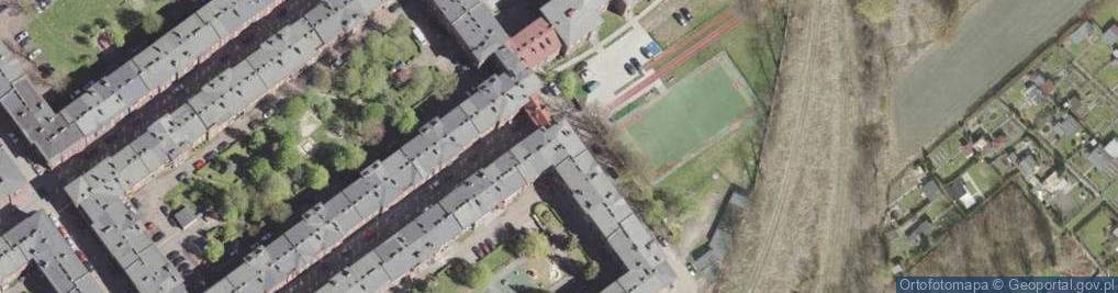 Zdjęcie satelitarne Biuro Projektów Mostowych Sosnowiec