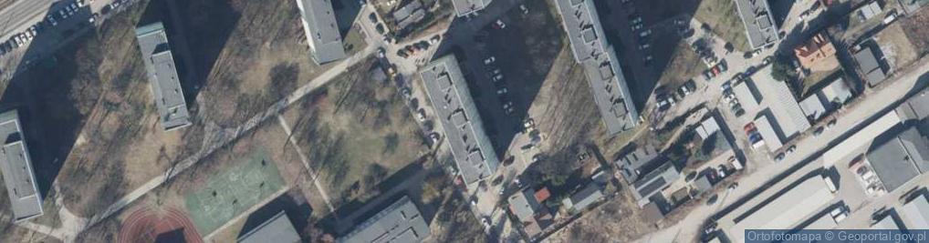 Zdjęcie satelitarne Brańska z P H U Małż Wiesława Kamińska Brańska Roman Brański