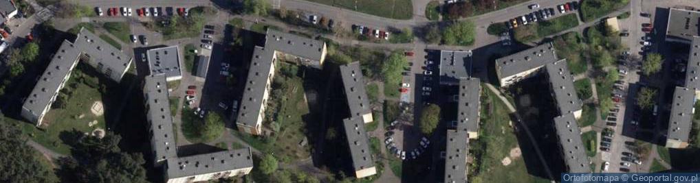 Zdjęcie satelitarne Bydgoski Klub Karate do Tsunami Fordon w Bydgoszczy