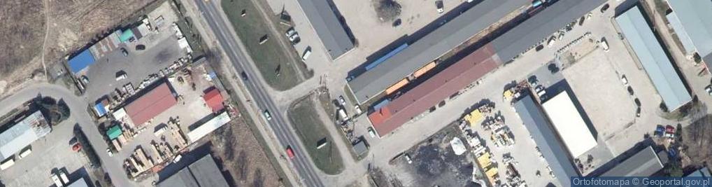 Zdjęcie satelitarne Centrala Techniczna Przedsiębiorstwo Obrotu Artykułami Technicznymi Hurtownia Kawczyńscy