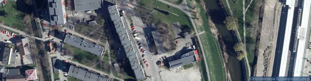 Zdjęcie satelitarne Centrum Języków Obcych Biuro Tłumaczeń Mondo Jolanta Ouada Edyta Kwiatkowska Wojciech Kwiatkowski