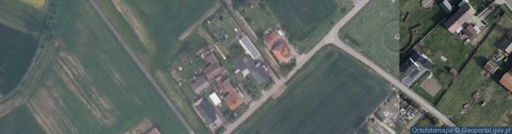 Zdjęcie satelitarne Ciesielstwo Dekarstwo Fotowoltaika Dachy