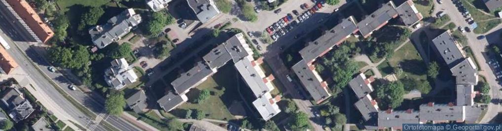 Zdjęcie satelitarne Dąbki ul Morska