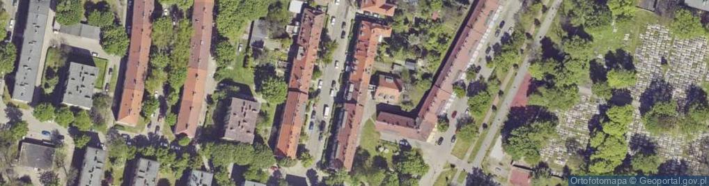 Zdjęcie satelitarne Dąbrowska Mariola Zdanowicz Tadeusz Piekarnia