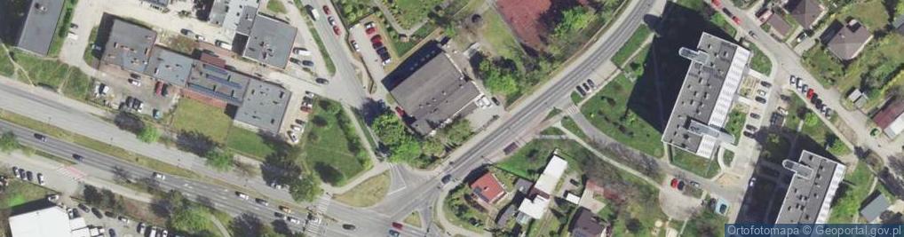 Zdjęcie satelitarne Dąbrowskie Stowarzyszenie Na Rzecz Osób Niepełnosprawnych Otwarte Serca