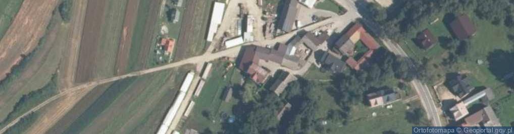 Zdjęcie satelitarne Drewmet. Tartak. Płazy, bale. Łojek M.