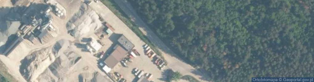 Zdjęcie satelitarne Drewmex. Tartak