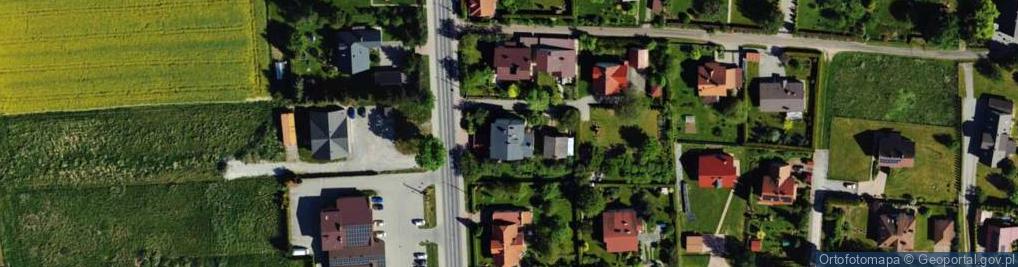 Zdjęcie satelitarne Dystrybucja Srtykułów Przemysłowych i Budowa Sieci