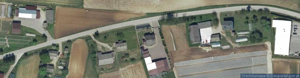 Zdjęcie satelitarne Firma Handlowo Usługowa Grin Rol Rudn Górne 43