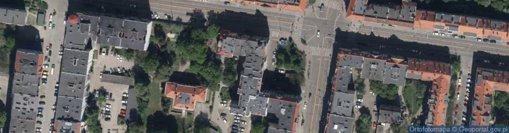 Zdjęcie satelitarne Fundacja Marii i Kazimierza Małżonków Wojnowskich Centrum Kultury im Jana Kiepury w Krynicy