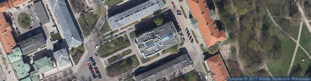 Zdjęcie satelitarne Fundacja Uniwersytetu Warszawskiego