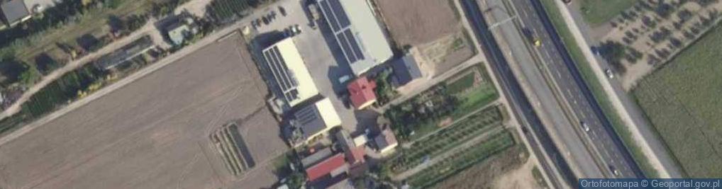 Zdjęcie satelitarne Gacek Hurtownia Owoców i Warzyw Wynajem Domków Letniskowych Danuta Gacek
