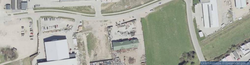 Zdjęcie satelitarne Gaz. Gazy techniczne Nowy Targ ,art. spawalnicze, sodastrem,Co2,