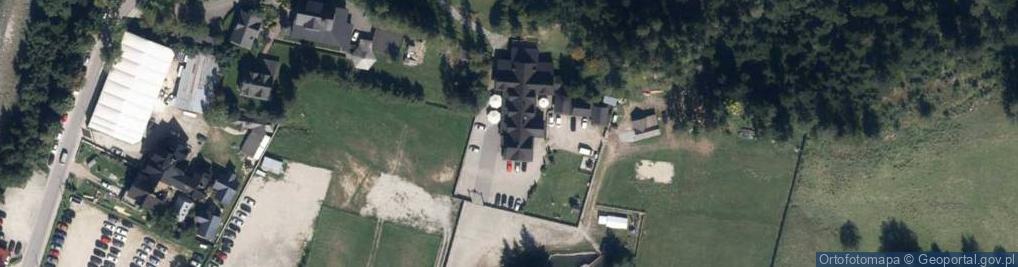 Zdjęcie satelitarne Gazduś Wynajem Pokoi