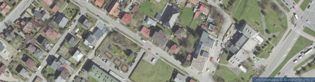 Zdjęcie satelitarne Geomapa Usługi Geodezyjne Jagoda Buchta