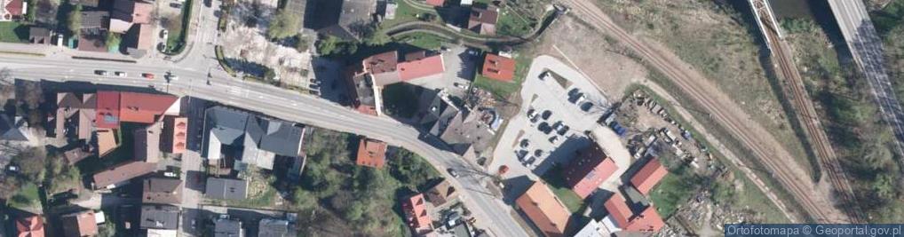 Zdjęcie satelitarne Gminna Spółdzielnia Samopomoc Chłopska Sucha Beskidzka