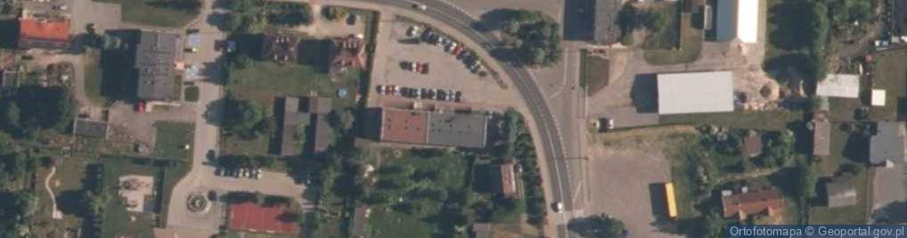 Zdjęcie satelitarne Gminny Ośrodek Pomocy Społecznej w Strzelcach Wielkich