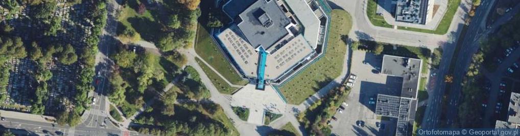 Zdjęcie satelitarne Górnośląskie Towarzystwo Przyjaciół Nauk im Walentego Roździeńskiego w Katowicach