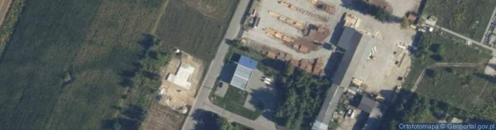 Zdjęcie satelitarne Grabowiec Tomasz Paweł Carpinus Tartak Skład Drewna