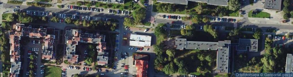 Zdjęcie satelitarne Guzik Eurobiur Kompelksowe Wyposażenie Biur i Urzędów
