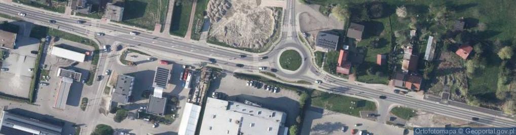 Zdjęcie satelitarne Handel Art Przemysłowymi i Spożywczymi Zfryś Wanda