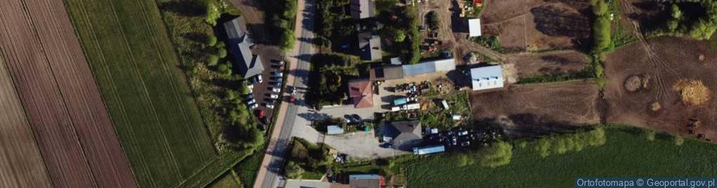 Zdjęcie satelitarne Handel Artykułami Rolnymi i Spożywczymi Usługi Niekoncesjonowane Zygmunt Żądło