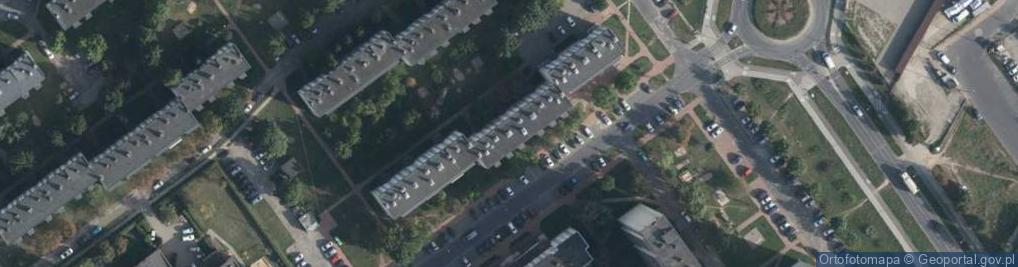Zdjęcie satelitarne Handel Okrężny Kosmala Nina Alina w Siedlcach