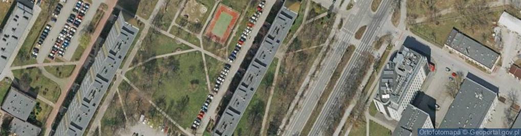 Zdjęcie satelitarne Handl Hurt i Detal Art Spoż i Przem Poch Kraj i Zagr Konsult Mark Łyżwa