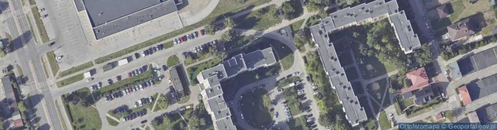 Zdjęcie satelitarne Handl Obw Art Spoż Przem Skup i Sprzed Sur Wtór Usł Transp Chmioła z