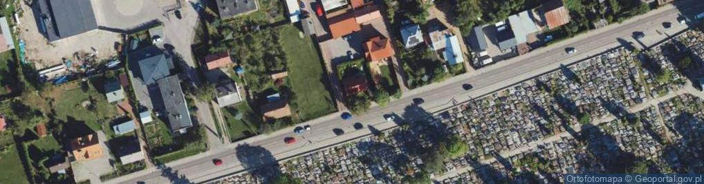 Zdjęcie satelitarne Hubert Falkowski Gospodarstwo Rybackie Falko