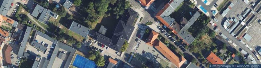 Zdjęcie satelitarne i Liceum Ogólnokształcące