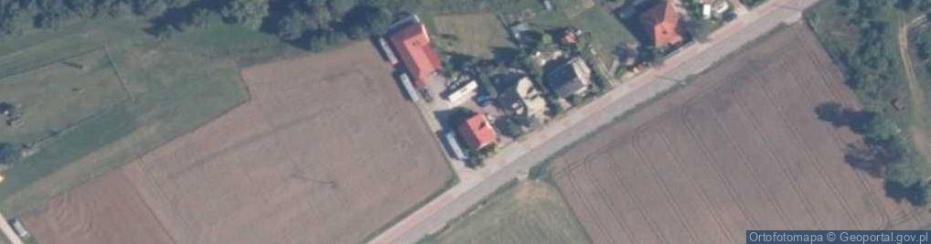 Zdjęcie satelitarne Import- Usługi Handlowe Transport Ciężarowy i Osobowy Rychert Stanisław