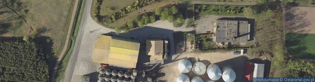 Zdjęcie satelitarne Jan Rumaniec Zakład Produkcyjno-Usługowo-Handlowy Młyn Gospodarczy w Dobrem