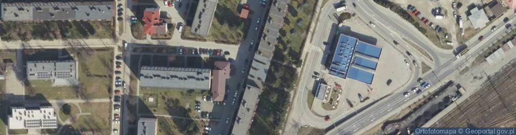 Zdjęcie satelitarne Jasielska Spółdzielnia Mieszkaniowa