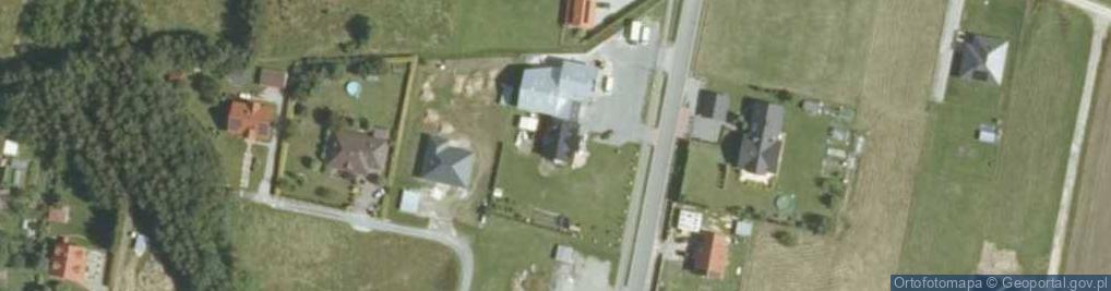 Zdjęcie satelitarne Justyna Pająk Przedsiębiorstwo Produkcyjno - Handlowo-Uslugowe Spider